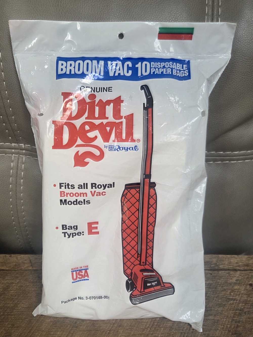 Genuine Dirt Devil Type E Vacuum Bags 10 Pack Sealed Replacement Bags Bin 1G